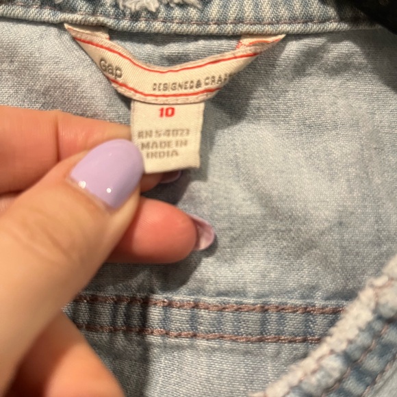 GAP fit & flare denim dress size 10 - Picture 2 of 4